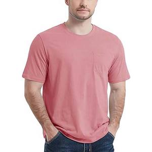 Camiseta de Manga Corta con Cuello Redondo para Hombre, Mezcla de Poliéster/Algodón, Corte Regular, Informal, de Verano, Secado Rápido, Antiarrugas, Transpirable, Personalizada - Product Image 3