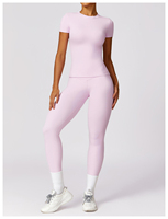 Ensemble de yoga personnalisé pour femme, motif léopard/fluorescent, avec ceinture en dentelle et strass, taille élastique, couleur unie, coupe ajustée, séchage rapide, pour la gym