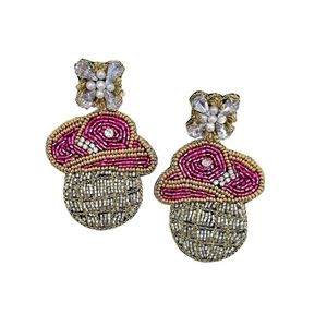 Luxury Handmade Indian Seed <b>Bead</b> Earrings Multi <b>Color</b> Beaded Statement Jewelry At Best Price - Product Image 1