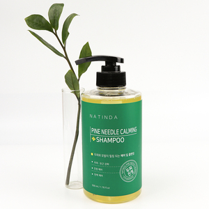 Champú en Gel Calmante con Extracto de Agujas de Pino NATINDA 500ml, Cuidado Capilar Herbal, Botella con Bomba Ecológica - Product Image 3