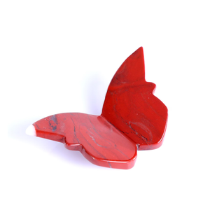Ailes de papillon en jaspe rouge naturel sculptées, pierre énergétique, spécimen minéral de guérison pour la décoration de la maison et du bureau - Vente en gros - Product Image 4