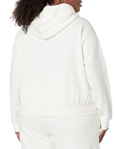 Sudaderas con Capucha Cortas de Lona con Logotipo Personalizado de Alta Calidad, Estilo Casual Urbano para Mujer, Teñido Liso, Otoño Invierno, 100% Orgánico - Product Image 3