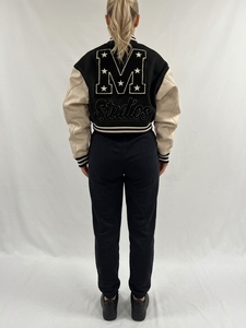 Veste universitaire tendance pour femme, personnalisée, avec boutons-pression, style baseball, bomber, Letterman, style universitaire, streetwear décontracté haut de gamme - Product Image 6