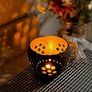 Utensilios de cocina de laca vietnamita hechos a mano de alta calidad, vajilla, frutero Natural seguro, fiestas decorativas de coco pulido - Product Image 5