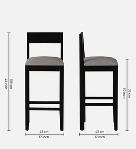 PU Leather <b>Adjustable</b> Bar <b>Stool</b> Scratch Resistant Ebony Color Counter <b>Height</b> Kitchen Bar Furniture Handcrafted Dura Contemporary - Product Image 3