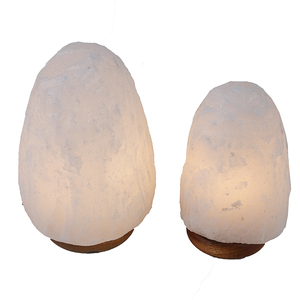 Lampe de sel de l'Himalaya 100% naturelle, couleur blanche éclatante, forme naturelle, 2-3 kg, style romantique pour la décoration intérieure - Product Image 3