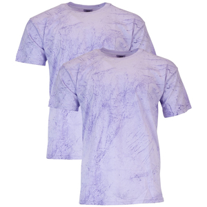 T-shirt à manches courtes pour homme, col rond, coupe classique, tricoté, motif tie-dye violet, design personnalisé 2026, nouveau design - Product Image 3