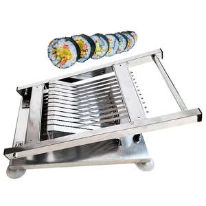 Coupe-rouleaux de <span class=keywords><strong>sushi</strong></span> commercial à 12 segments, machine manuelle à découper les boules de riz et les rouleaux de <span class=keywords><strong>sushi</strong></span> en acier inoxydable - Product Image 1