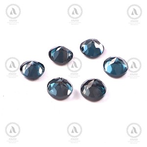 5mm Natural <b>London</b> Blue Topaz Brilliant Cut Loose High Quality Clean Stone Iridescence for Jewelry Making - Product Image 2