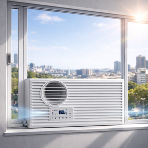 ห้องทำงานส่วนตัวทันสมัยแบบ OEM ODM พร้อมเครื่องปรับอากาศแบบหน้าต่างที่ยั่งยืนต่อสิ่งแวดล้อม และคุณสมบัติทำความร้อนและความเย็นประสิทธิภาพสูง - Product Image 1