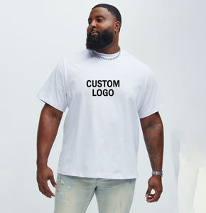 T-shirt blanc pour homme 100% coton, écologique, respirant, coupe ample, streetwear, marque personnalisée - Product Image 1