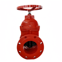 Vanne à opercule à tige non élévatrice en fonte ductile PN16 NRS, DN80 DN100, à bride, personnalisée en usine, pour applications incendie