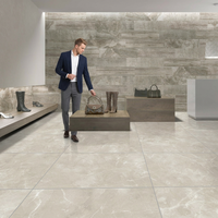 Carreaux de porcelaine émaillée polie Alizer Bianco 800x800mm 8mm, aspect bois blanc, 80x80cm (32x32 pouces)