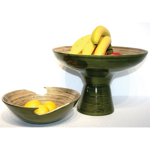 Bol en bambou naturel durable du Vietnam, élégant, en bois, pour salade et fruits, idéal pour la maison et la cuisine, vente en gros à prix abordable - Product Image 1