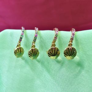 Wedding Wear 925 Sterling Silver Gold Plated Jewlry Multi sapphire Gemstone Women Wear <b>Earring</b> Set - Product Image 5
