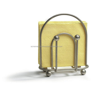 Porte-serviettes en fil d'acier inoxydable avec élégant petit dessus boule parfait pour la maison et l'hôtel cuisine vaisselle porte-mouchoirs - Product Image 6