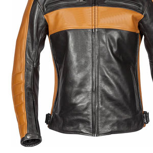 Chaqueta de Motocicleta de Cuero Vacuno Genuino para Hombre, con Cierre, Bolsillos, Resistente al Viento, Protección Invernal para Motociclistas - Product Image 5