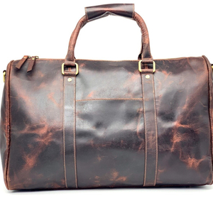 Sac de voyage en cuir fait main durable 2026 pour l'extérieur, sac de sport léger en cuir pour les sorties et les voyages, vente en gros - Product Image 5