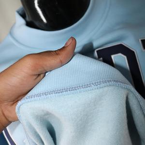 Sweat-shirt à col montant LCSDM BABY BLUE 100% coton, broderie appliquée bleu marine, col large, URBAN PRODUCTIONS - Product Image 5