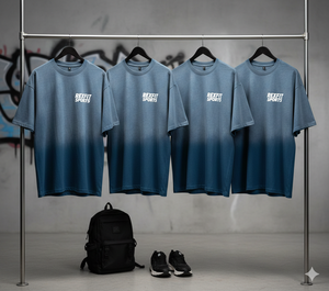 T-shirts amples effet délavé 240 GSM, impression sérigraphique personnalisée, meilleur fabricant, meilleurs prix, t-shirts à épaules tombantes - Product Image 1