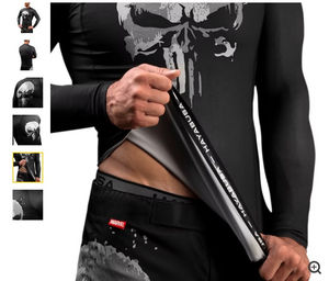 Camiseta Rash Guard para Hombre, Protección Solar UPF 50+, Manga Larga, Poliéster, Secado Rápido, para Pesca, Deportes, Running - Product Image 2