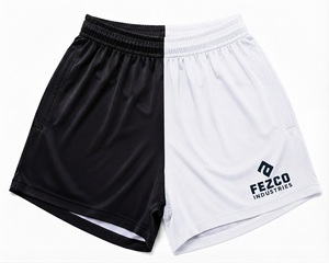 Customized two-tone <b>polyester</b> <b>shorts</b> Breathable windproof footy <b>shorts</b> High elastic waist sports <b>shorts</b> - Product Image 3