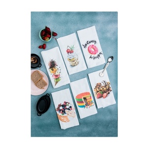 Certified 100% Cotton Knitted <b>Cat</b> Illustration Square Kitchen <b>Tea</b> <b>Towel</b> Set Best Selling Highest Quality for Christmas Halloween - Product Image 1