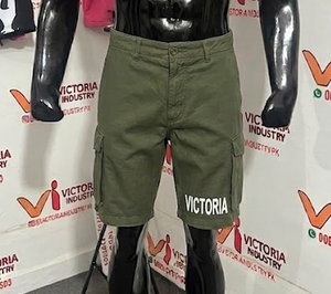 Pantalones Cortos Cargo Holgados para Hombre, Estilo Urbano, con Estampado de Letras y Bolsillos, Pantalones Cortos de Trabajo, Moda de Verano, Casuales, Rectos - Product Image 3