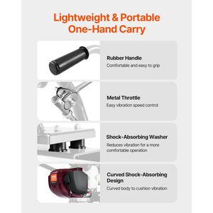 Ensemble de barres droites en aluminium haute efficacité de 4 pieds, 4 temps, pour la finition du ciment, vibrateur à béton vibrant - Product Image 5