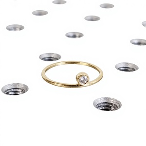 Anillo de Diamante Cultivado en Laboratorio con Certificado IGI, Chapado en Oro de Lujo, Corte Brillante, Diseño Clásico, para Mujer, Compromiso, Boda, Aniversario, Fiesta - Product Image 1