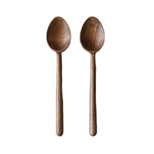 Cuillère en bois de haute qualité, petite, polie miroir, à long manche, pour la cuisine, le mélange du sel, du sucre, des épices, des assaisonnements, ustensiles de cuisine - Product Image 1
