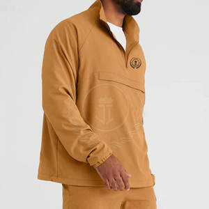 Vestes d'hiver décontractées sur mesure avec fermeture éclair quart de tour et logo frontal, écologiques et respirantes, grandes tailles pour hommes - Product Image 5