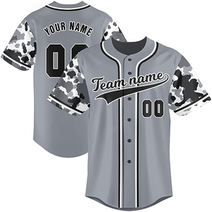 Nouveau design 2024 – Maillot de baseball personnalisé imprimé – Uniforme de baseball vintage respirant pour homme - Product Image 4