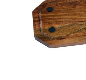 Ramadan Handmade Polished <b>Walnut</b> Wood Octagonal Serving Tray Customized Pattern Modern Design Multi-Functional for <b>Coffee</b> <b>Table</b> - Product Image 3