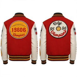 Veste universitaire d'hiver pour hommes, en tissu polaire écologique, personnalisable, de haute qualité, en stock – Nouveauté en ligne pour adultes - Product Image 3