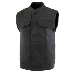 Chaleco de Cuero para Hombre, Prenda Exterior sin Mangas, Diseño Elegante, Informal, Transpirable, para Invierno, Viajes, Actividades al Aire Libre, Estilo de Vida Moderno - Product Image 3
