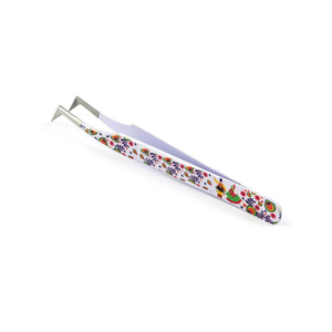 High Quality Professional Women's Eyelash Tweezers Japanese Stainless Steel Anti-Static Durable Beauty Instrument with 10mm Tip - Product Image 6