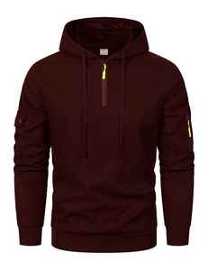 Sudadera con Cierre de Cremallera 2026 para Hombre y Mujer, Cálida para Invierno, Manga Larga, Color Sólido, 100% Algodón, Servicio OEM - Product Image 5