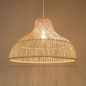Rattan Woven Pendant Lamp for Home Decoration <b>Dining</b> Room Restaurant and Interior <b>Lighting</b> - Product Image 2