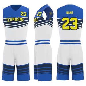 Uniforme de Baloncesto Personalizado Azul, Blanco, Verde y Marrón, Jersey 2026, Kit de Equipo con Sublimación Completa 2025, Ropa Deportiva Profesional - Product Image 1
