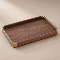 Plateau de service en bois naturel fait main, plateau de petit-déjeuner en bois, organisateur de cuisine moderne et luxueux, décoration pour table à manger, salle de bain et maison