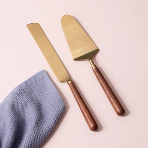 Juego de Postres de Lujo Premium – Cuchillo y Servidor para Pastel de Diseño para Eventos Modernos - Product Image 5