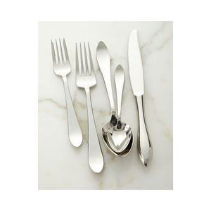 Nuevo juego de cubiertos de aspecto increíble con juego de utensilios de plata de acero inoxidable pulido mate plateado juego de cubiertos de estilo occidental - Product Image 5