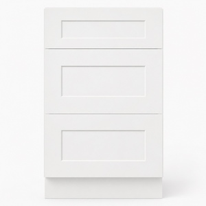Armoires de cuisine RTA, meuble bas à tiroirs de 21 pouces, style Shaker, blanc et gris, en contreplaqué, en stock, DB321, expédié depuis les États-Unis - Product Image 2