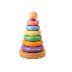 Juguete de madera para arrastrar con cuentas de colores y cuerda, ecológico y hecho a mano para la habitación de los niños - Product Image 2