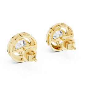 Elegantes Pendientes de Diamantes Cultivados en Laboratorio con Acabado Dorado, Brillantes, para Mujer, Joyería Fina de Moda para Fiestas, Accesorio de Regalo de Diseñador - Product Image 3