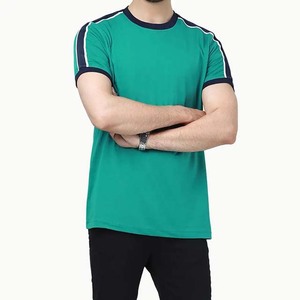 เสื้อยืดผู้ชายสั่งทำพิเศษ คุณภาพสูง ผ้าฝ้าย 100% แขนสั้น ใส่สบายๆ ในฤดูร้อน แฟชั่นใหม่ สีพื้น ทอแบบถัก - Product Image 3