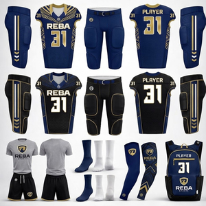 Elite Custom American Football Uniform Kit Sublimated Jersey Pants <b>Socks</b> Reba Sports Full Team Package - Product Image 1