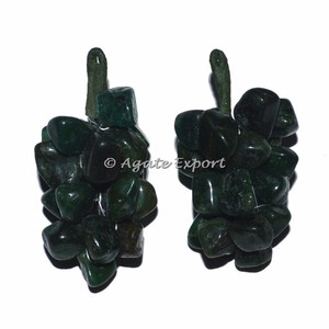 หินคาร์เนเลียนกับมอสอาเกตองุ่นตกแต่ง - Product Image 4