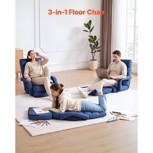 Chaise de jeu avec 5 positions réglables, support dorsal, accoudoirs, coussin, structure métallique robuste - Product Image 2